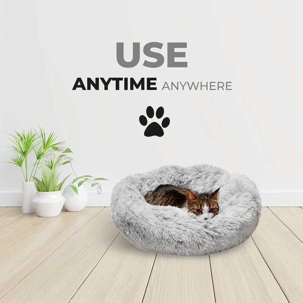 Whiskers & Friends Cat Bed, Cat Beds for Indoor Cats Washable